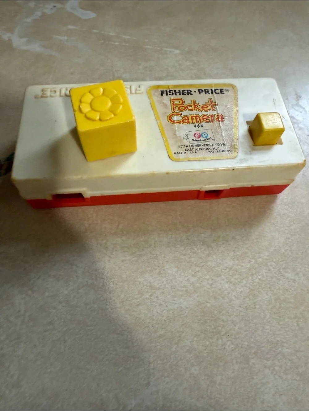 Fisher-Price White Yellow Red Pocket Camera Toy